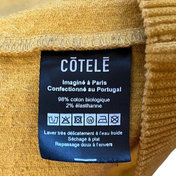 Côtelé Paris Mustard Yellow Corduroy Chore Jacket XS (Runs Oversized) - Picture 9 of 10